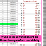 pfund in kg
